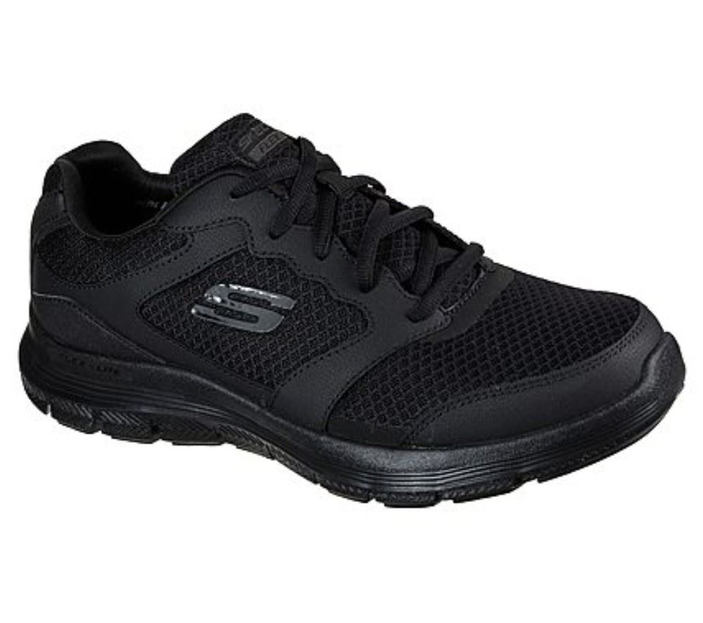 Skechers Flex Advatage 4.0 Herren Sneaker Sportschuh Memory Foam blau,schwarz S22 232225 40 | NVY | 