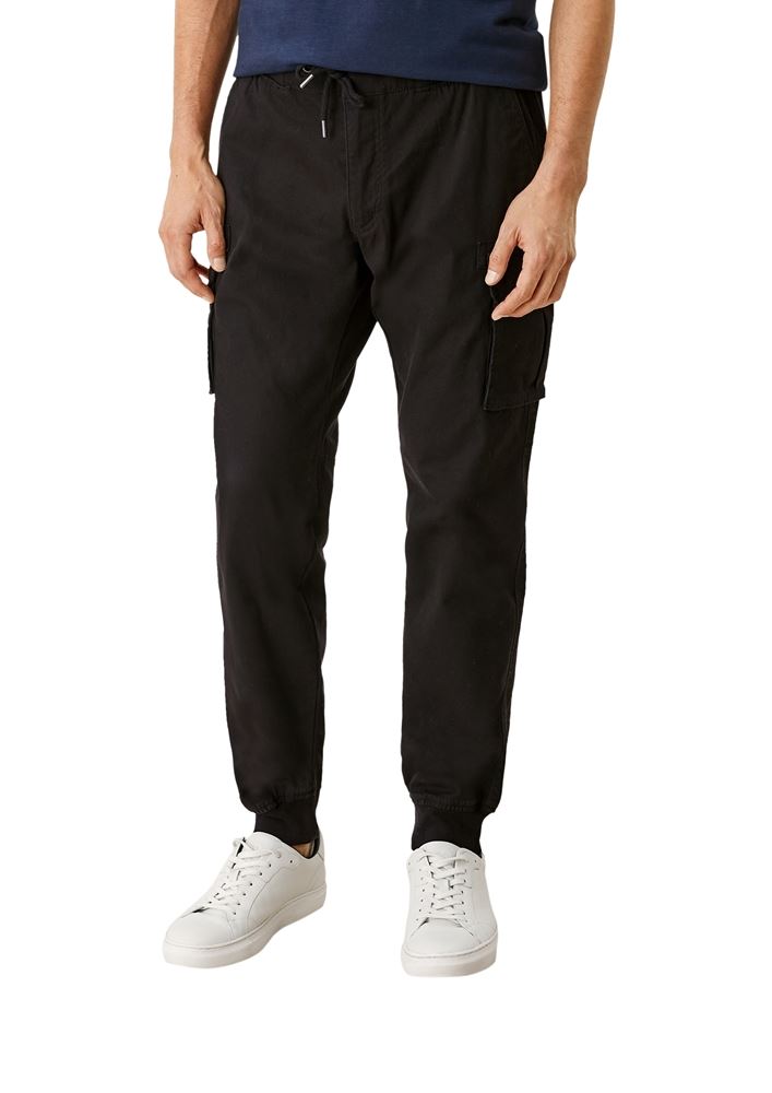s.Oliver Hose Jogger Cargo Elastikbund schwarz S21 2106295 