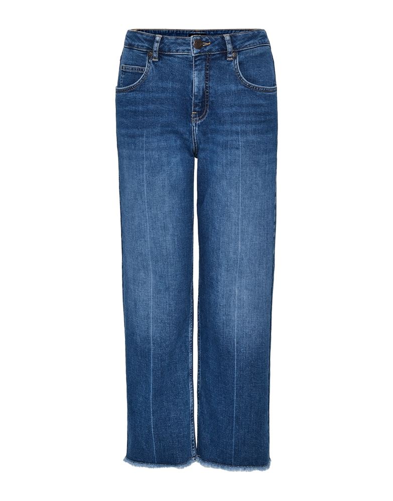 OPUS Jeans Momoito authentic Culotte Fransensaum blau S22 2462810731100 36 | 60014 authentic | 