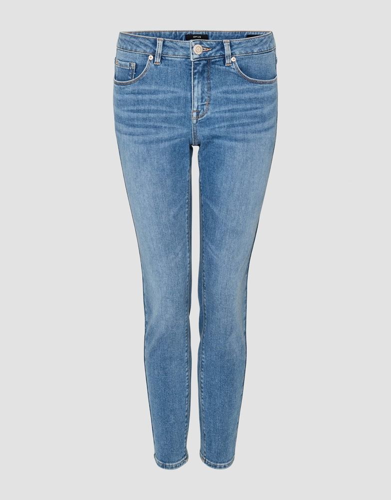 OPUS Skinny Jeans Elma ocean blue schmales Bein 5- Pocket- Design blau S13 2162011083100 34 | 70071 ocean blu | L30