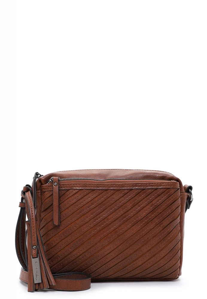 Tamaris Crossbody-Bag Umhängetasche Julina Streifen- Design braun S22 32021,700 