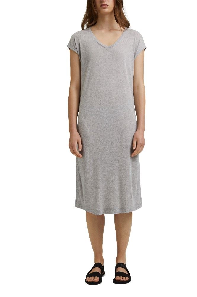 edc Kleid midilänge grau 051CC1E303 XS | C044 LIGHT GREY | 