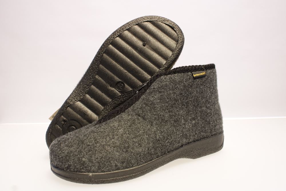 Cosmos Cordes Hausschuh grau Bierholer - W 41 | black | 