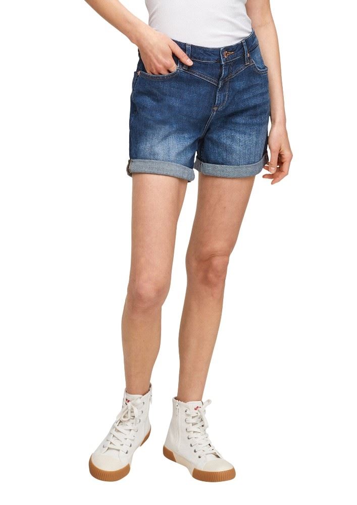 QS designed by Shorts Jeans blau dunkel 2062824 42 | 56Z7 blue stret | 