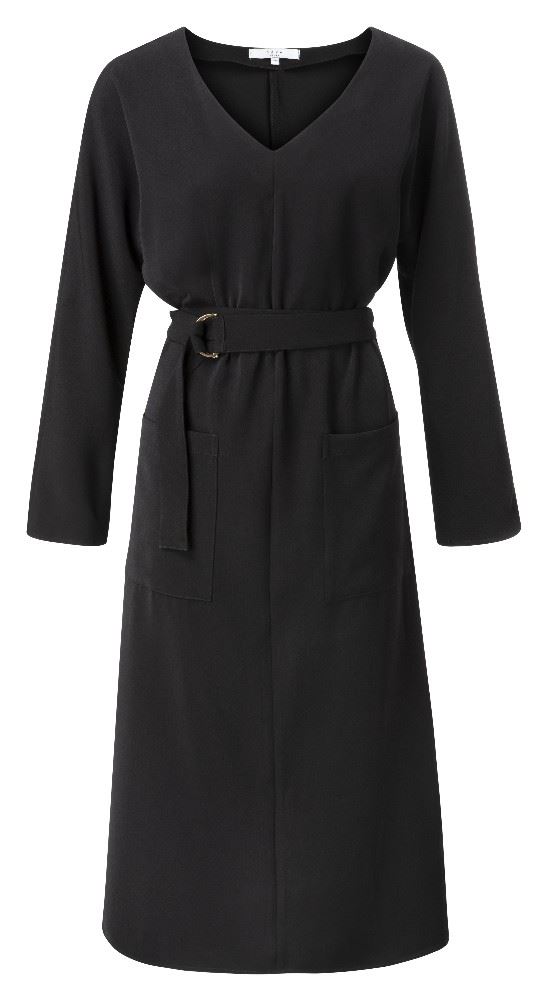 YAYA Gürtelkleid Kleid in Schwarz 1809143-923 