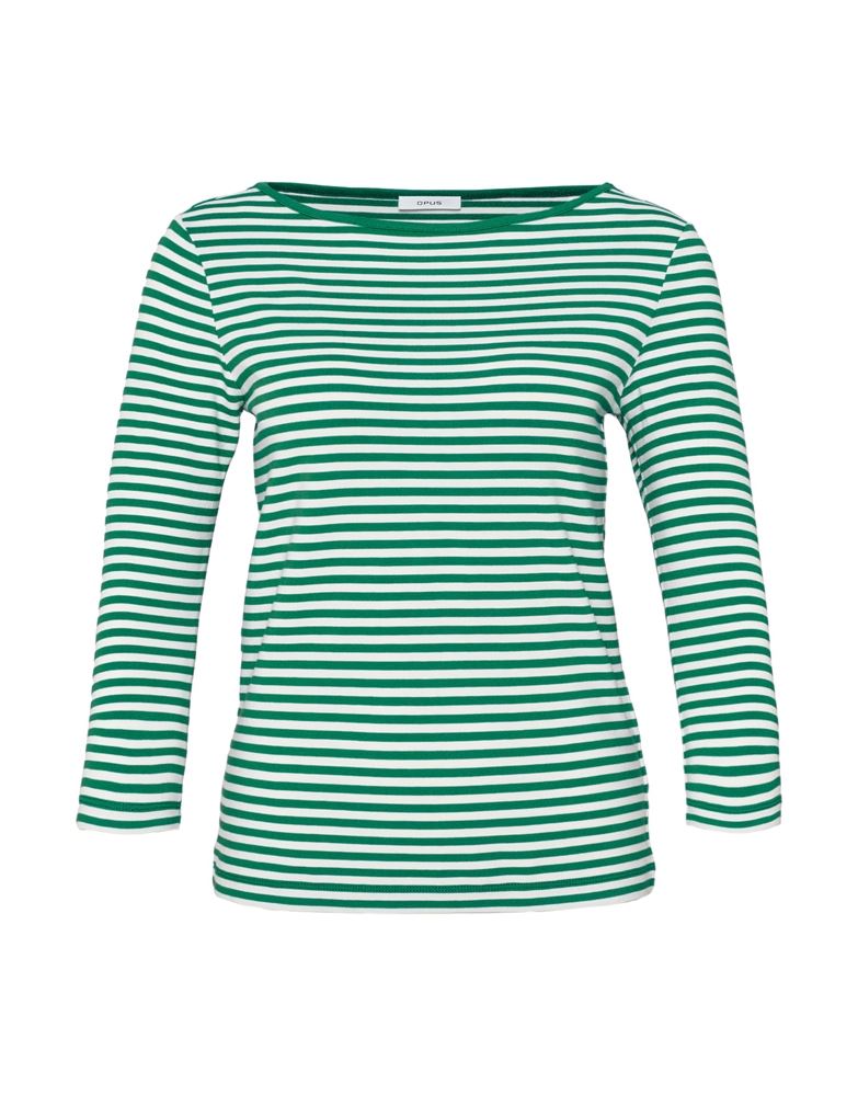 OPUS Shirt Sopili 3/4 Arm gestreift grün, blau S13  10144011138100 40 | 60019 blue up | 