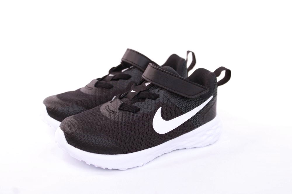 Nike REVOLUTION 6 NN (TDV) Kinder Sneaker schwarz S12 DD1094 22 | BLACK/WHITE-DK | 