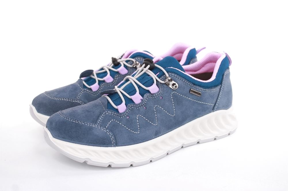 Imac Damen Outdoorschuh Trekkingschuh TEX- Membran Leder Schnellschnürung blau S13 356888 