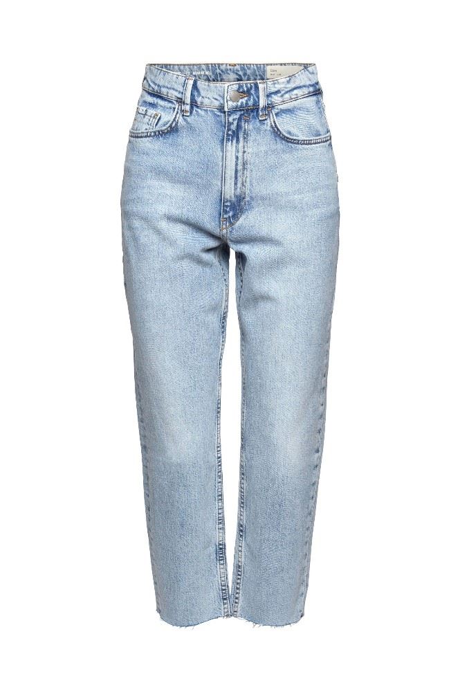EDC Cropped Jeans Baumwoll- Mix blau S12 022CC1B311 W31 | C903 BLUE LIGHT | 