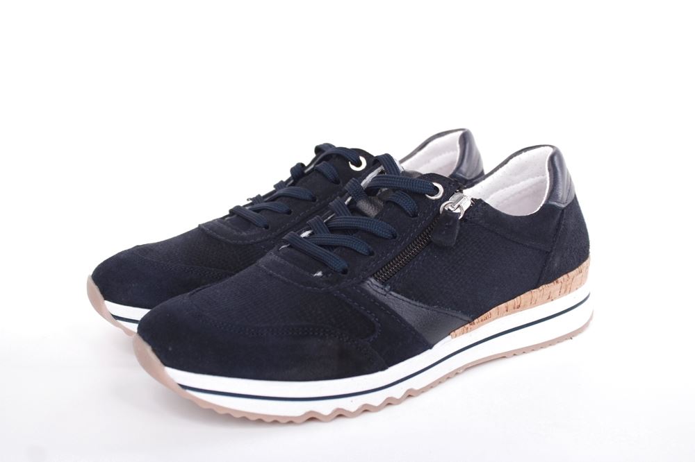 ACO CLAIRE 23 Damen Sneaker Nubukleder Wechselfußbett blau S13 1207/10233 