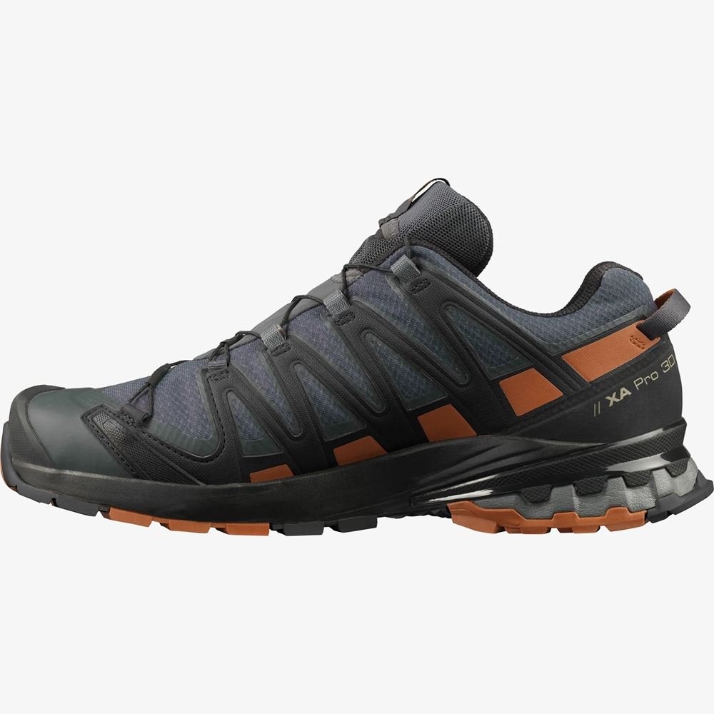 Salomon XA PRO 3D V8 GORE- TEX Wide Herren Trailrunning - Schuh grau S13  L41042800 
