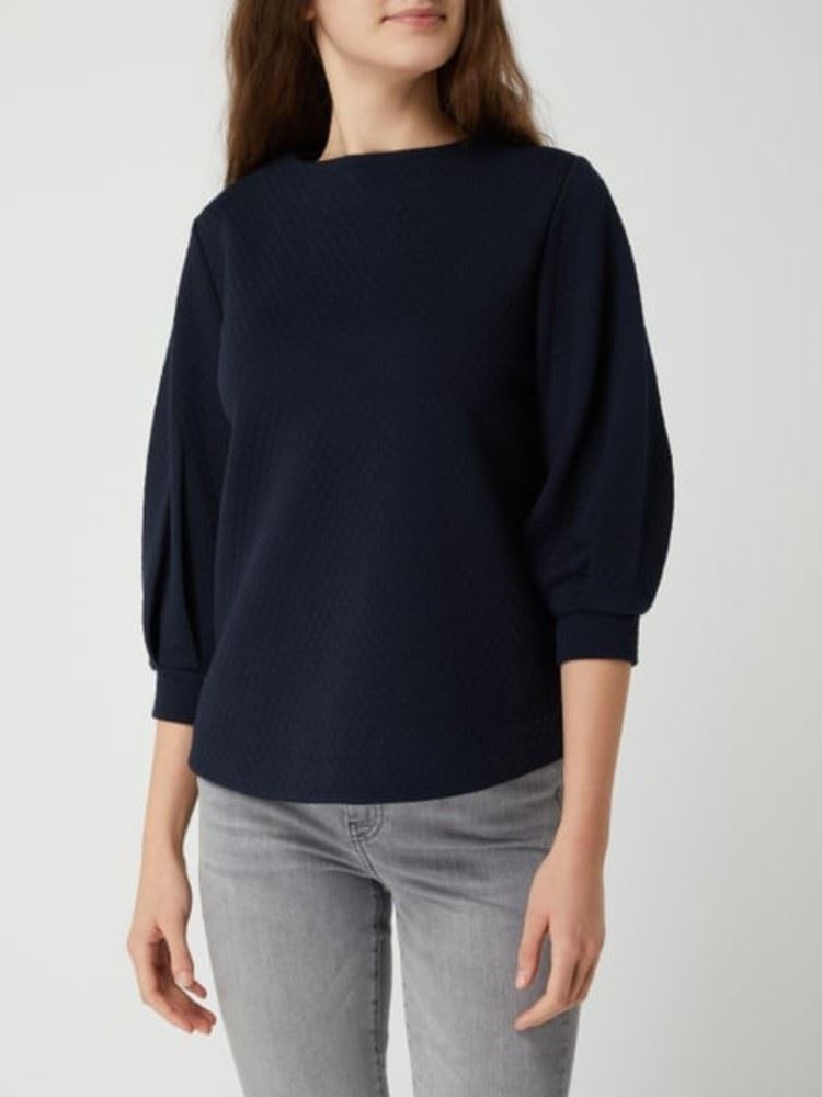 s.Oliver Sweatshirt 3/4 Arm blau 2056805 40 | 5959 Navy | 