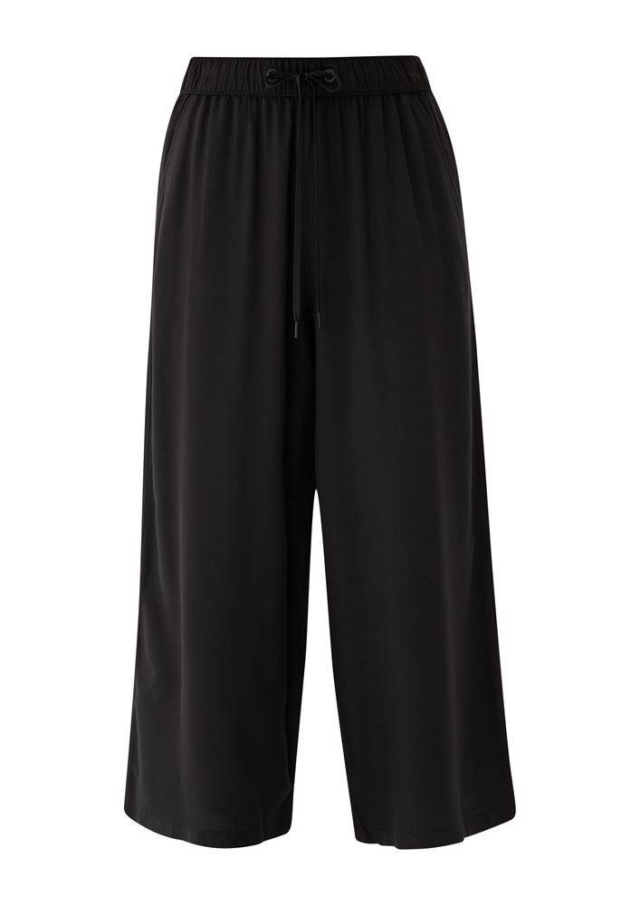 QS designed by Culotte: Hose mit Wide leg schwarz S13  2127618 