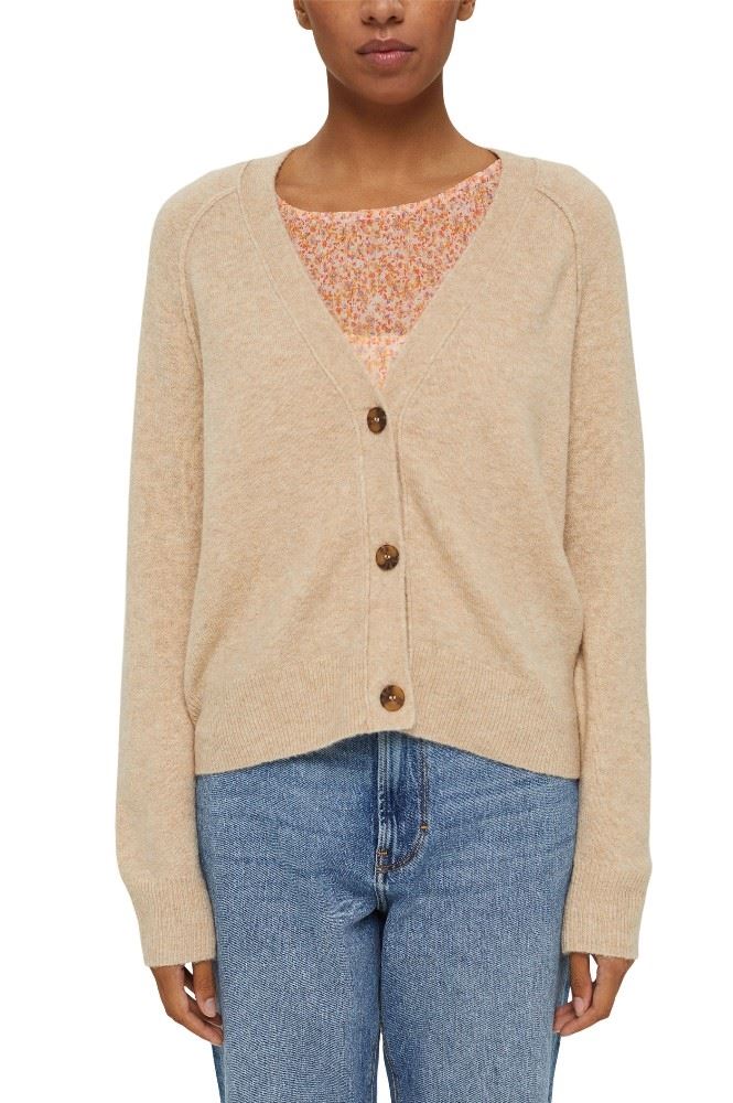 ESPRIT V-Neck Cardigan mit Wolle 991EE1I326 