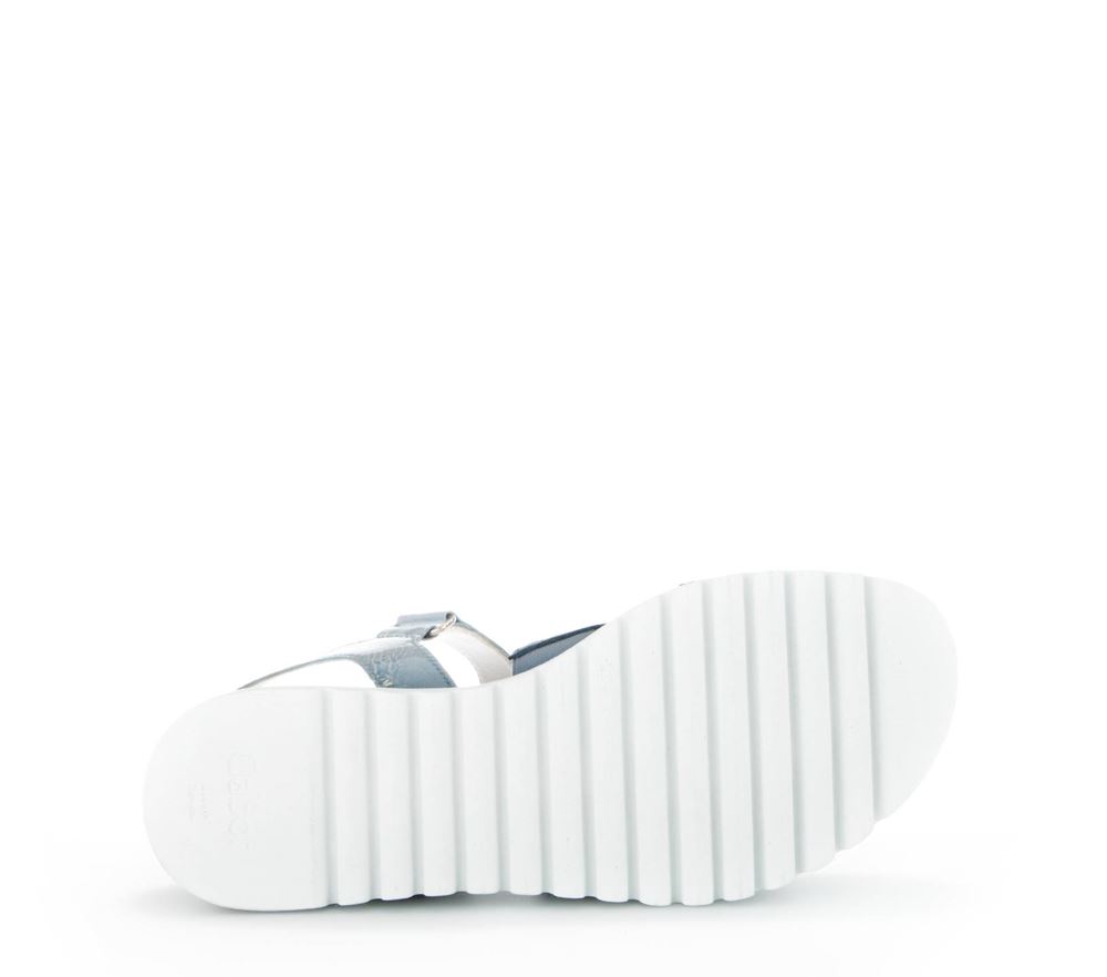 Gabor Sandalette Keilabsatz blau S13  24.610.66 