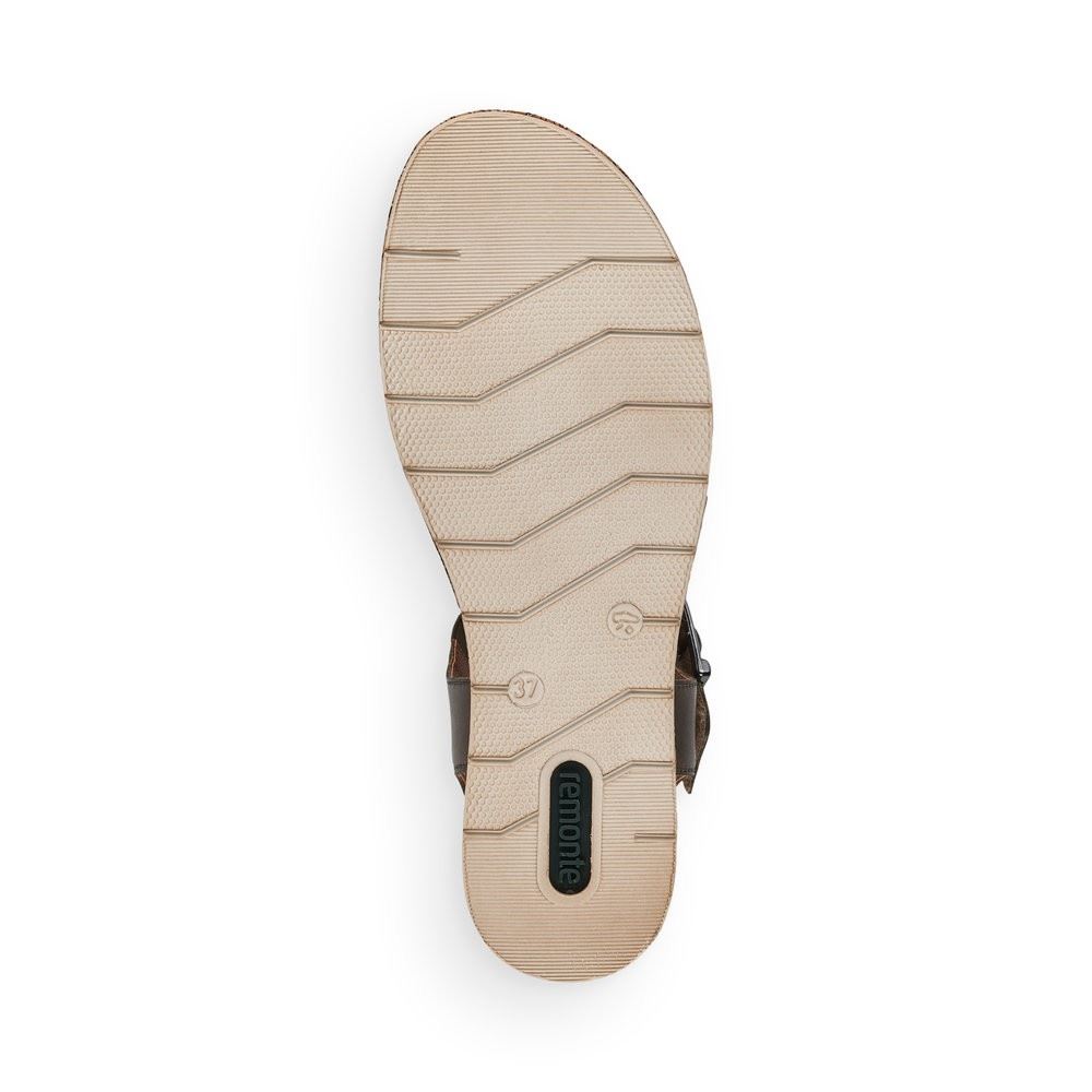 Remonte Sandale Leder Kork Klettverschluss grün D3057-54 