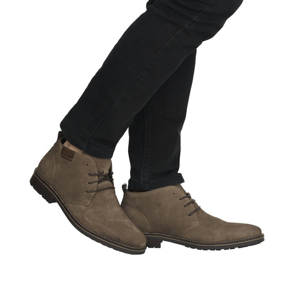 Rieker Antistress Herren Schnürschuh Rauleder braun S23 33206-26 