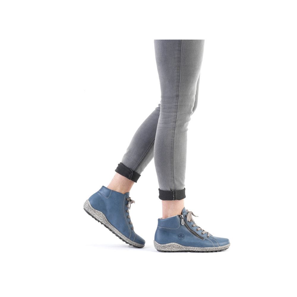 Rieker Antistress Schnürschuh Sneaker- High blau S21 L7520-14 37 | royal | E