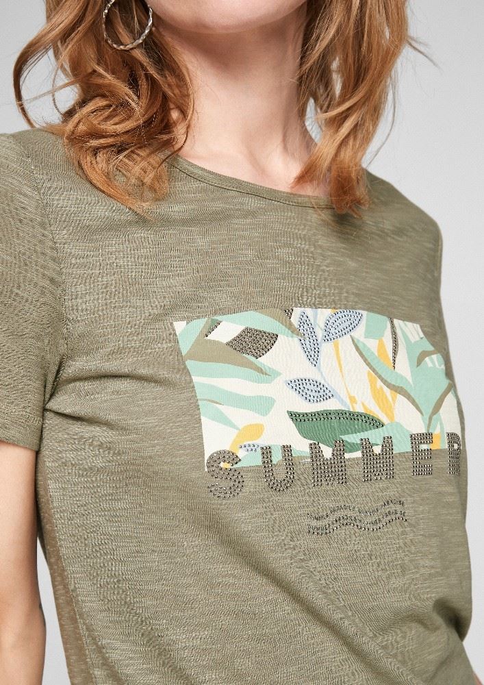 s.Oliver Print- Shirt Schmucksteine S11 2101625 
