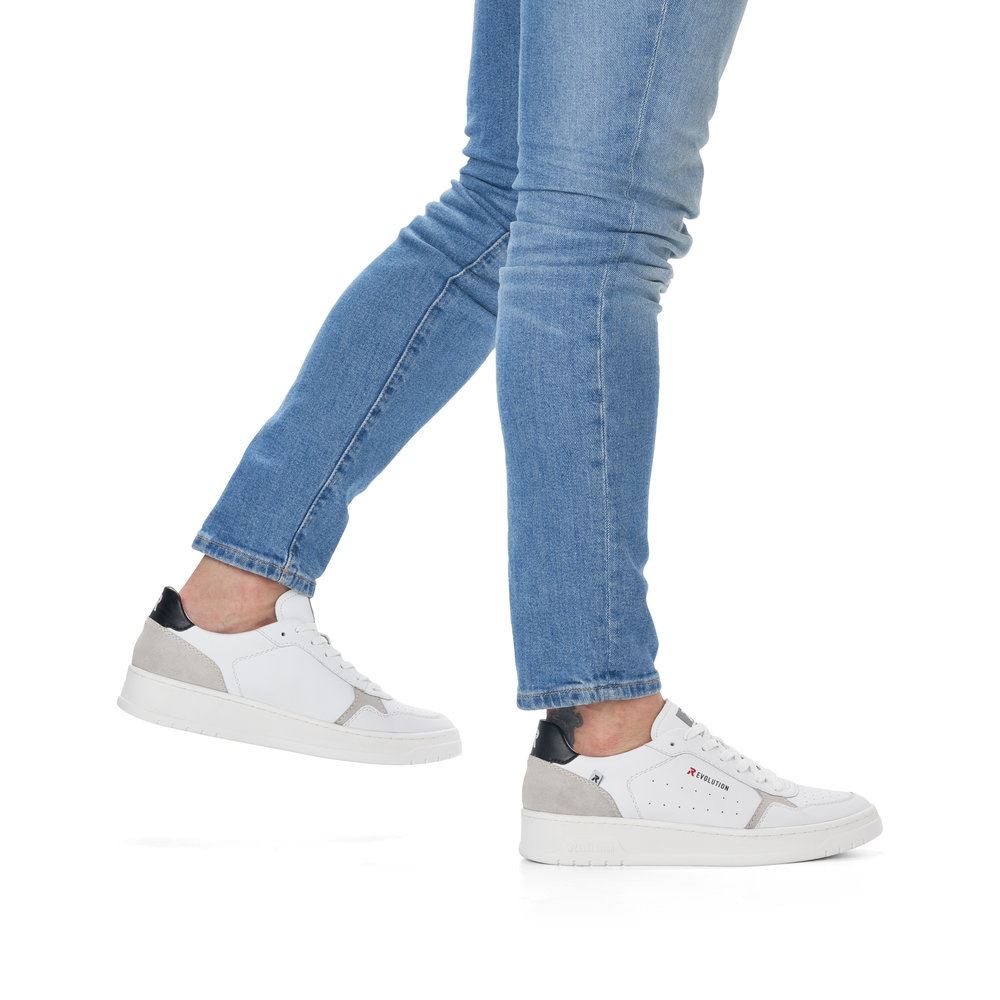 Rieker Evolution Herren Sneaker Leder weiß S13 U0401-81 
