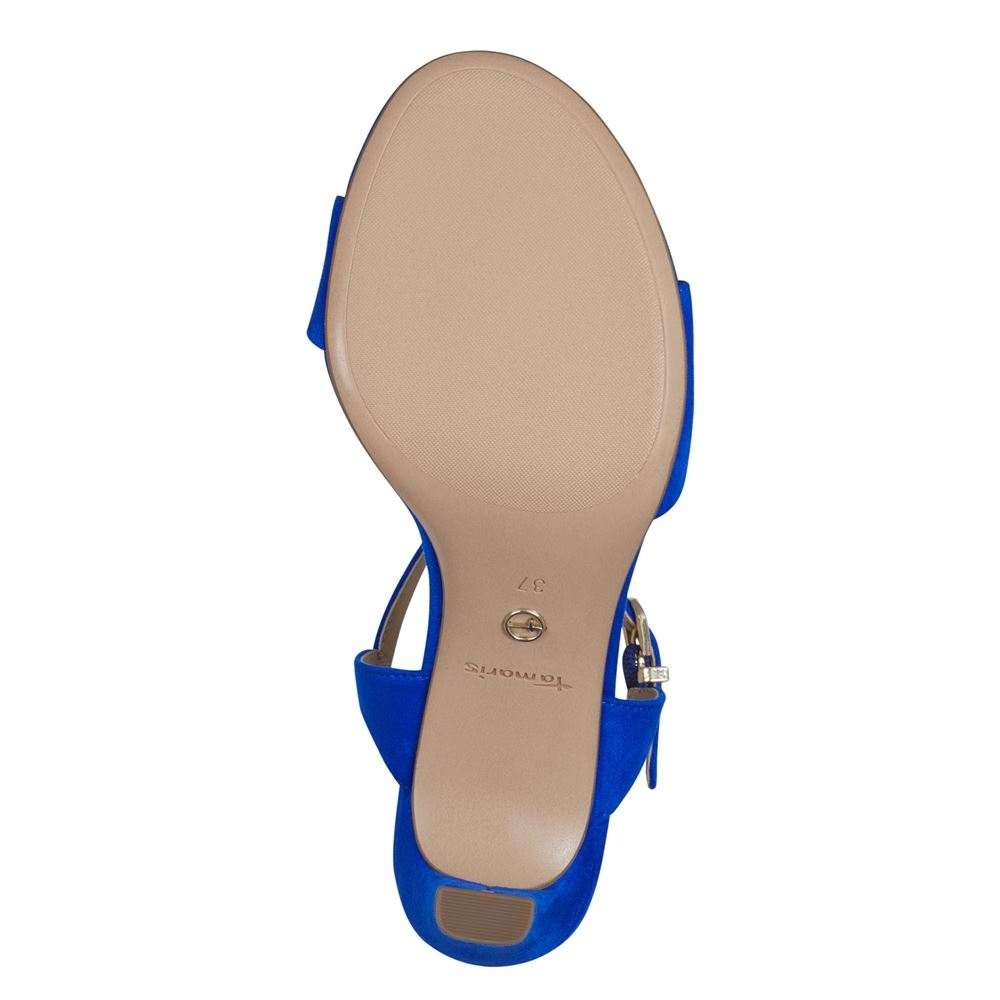 Tamaris Sandalette black, royal blue S13  1-1-28028-20 