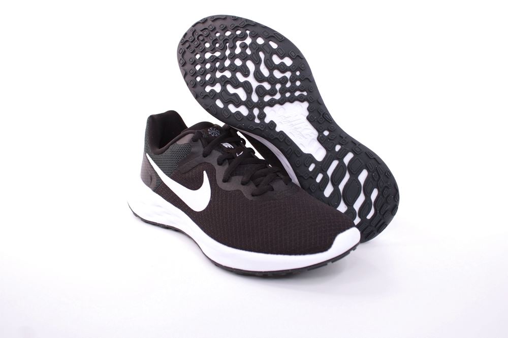 Nike W REVOLUTION 6NN Damen Sneaker BLACK/ WHITE WHITE/ METALLIC schwarz weiß S12 DC3729 