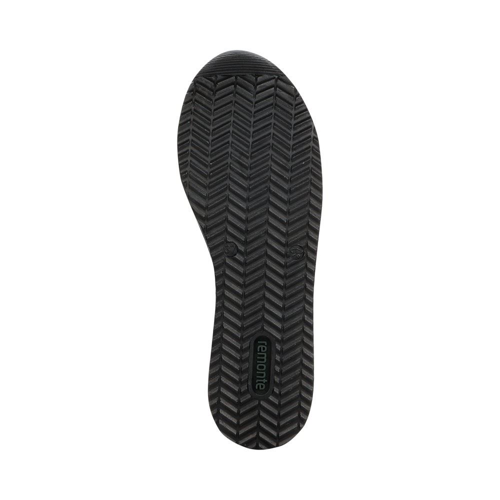 Remonte Sneaker Leder Reißverschluss schwarz softfoam D1302-02 42 | nero/black | G