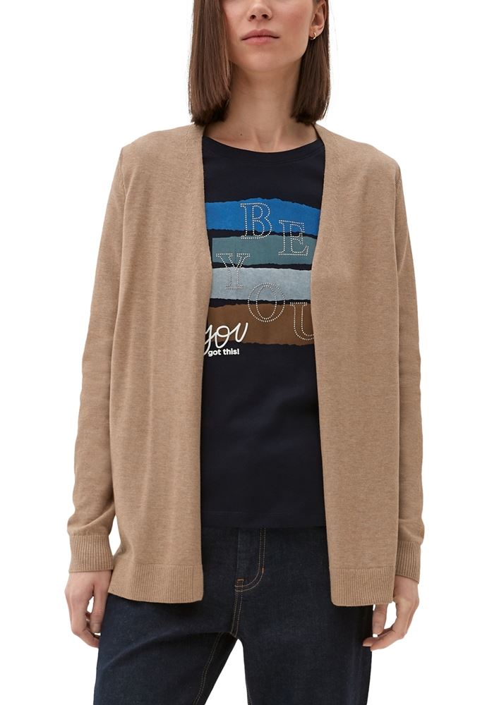 s.Oliver Strickjacke aus Viskosemix grün, braun, grau, schwarz S13  2127027 