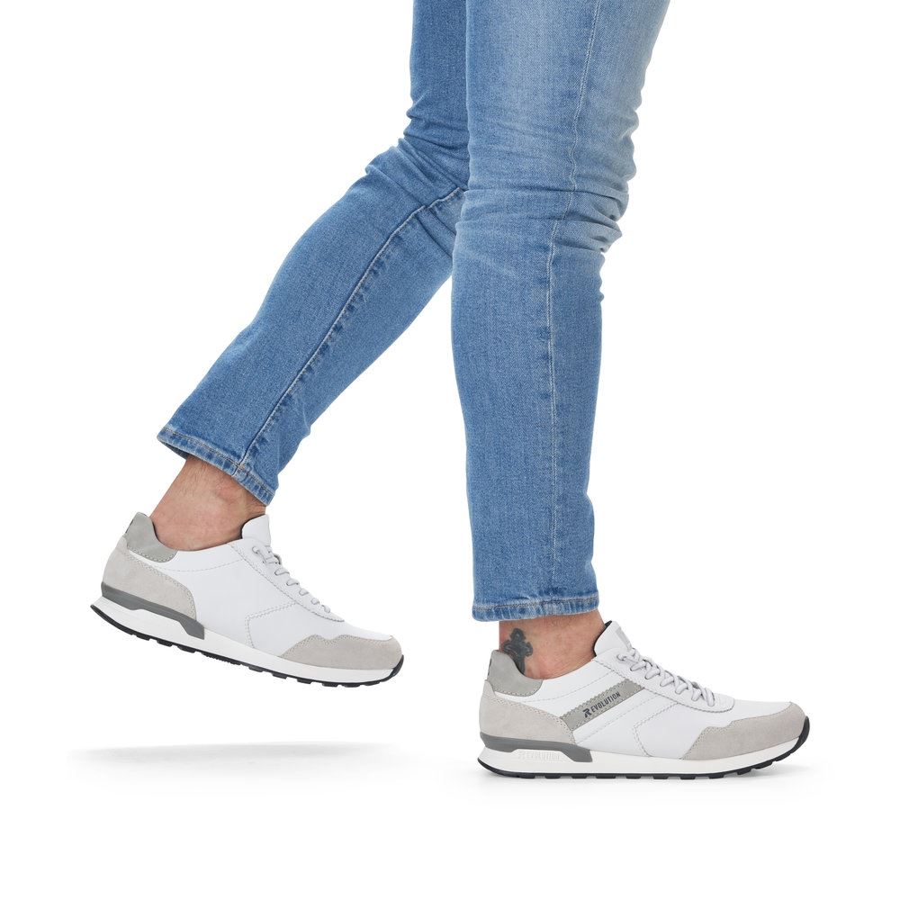 Rieker EVOLUTION Herren Sneaker Leder weiß S13 U0303-80 