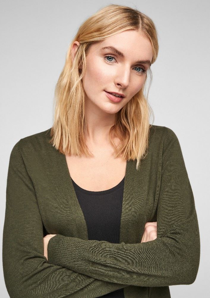 s.Oliver Strickjacke mit breiter Rippblende S11 2060951 