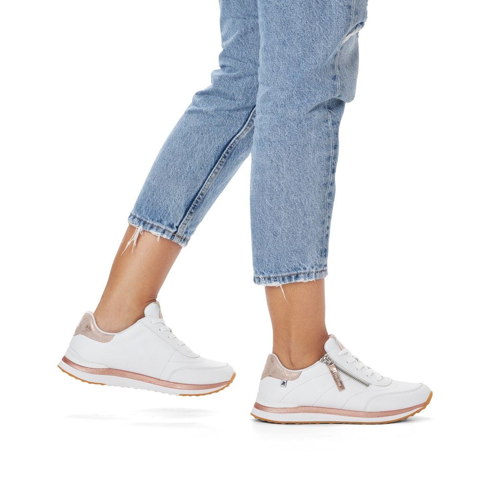 Rieker EVOLUTION Damen Sneaker Leder weiß S13 42505-80 