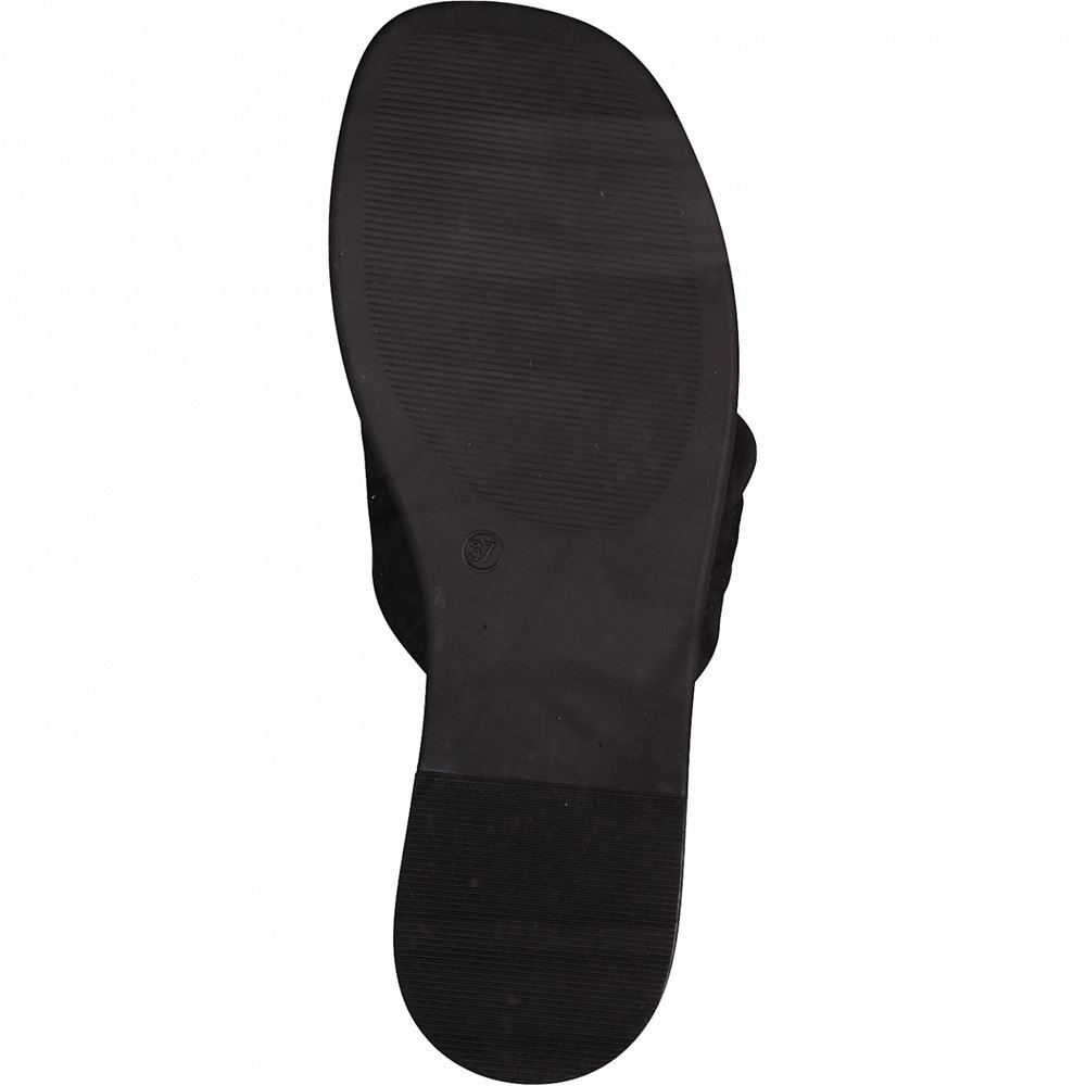 Marco Tozzi Pantolette Leder rosa schwarz S12  2-2-27121-28 