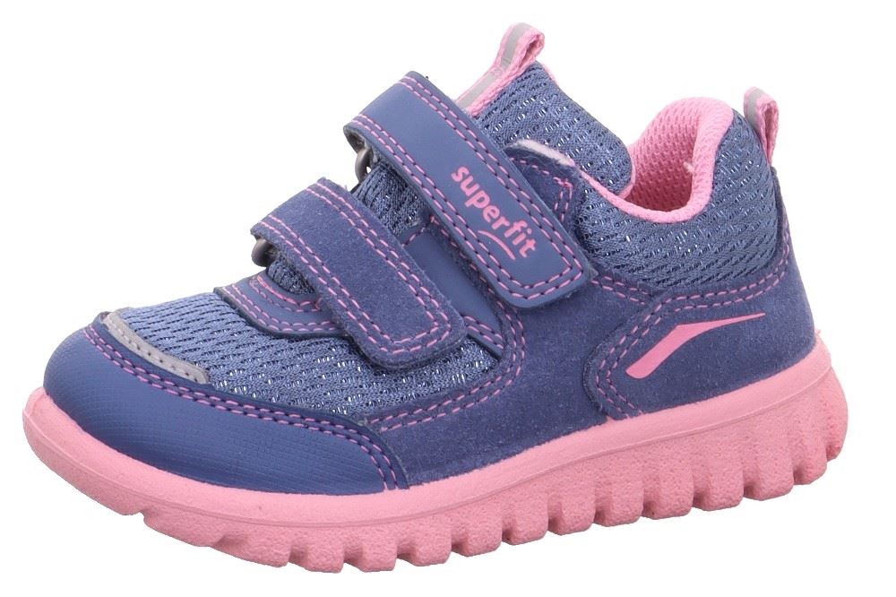 SUPERFIT SPORT7 MINI Blau Rosa Sneaker 1-006194-8060 