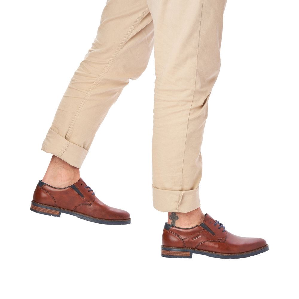 Rieker Herren Schnürschuhe kastanienbraun  S23  14621-24 