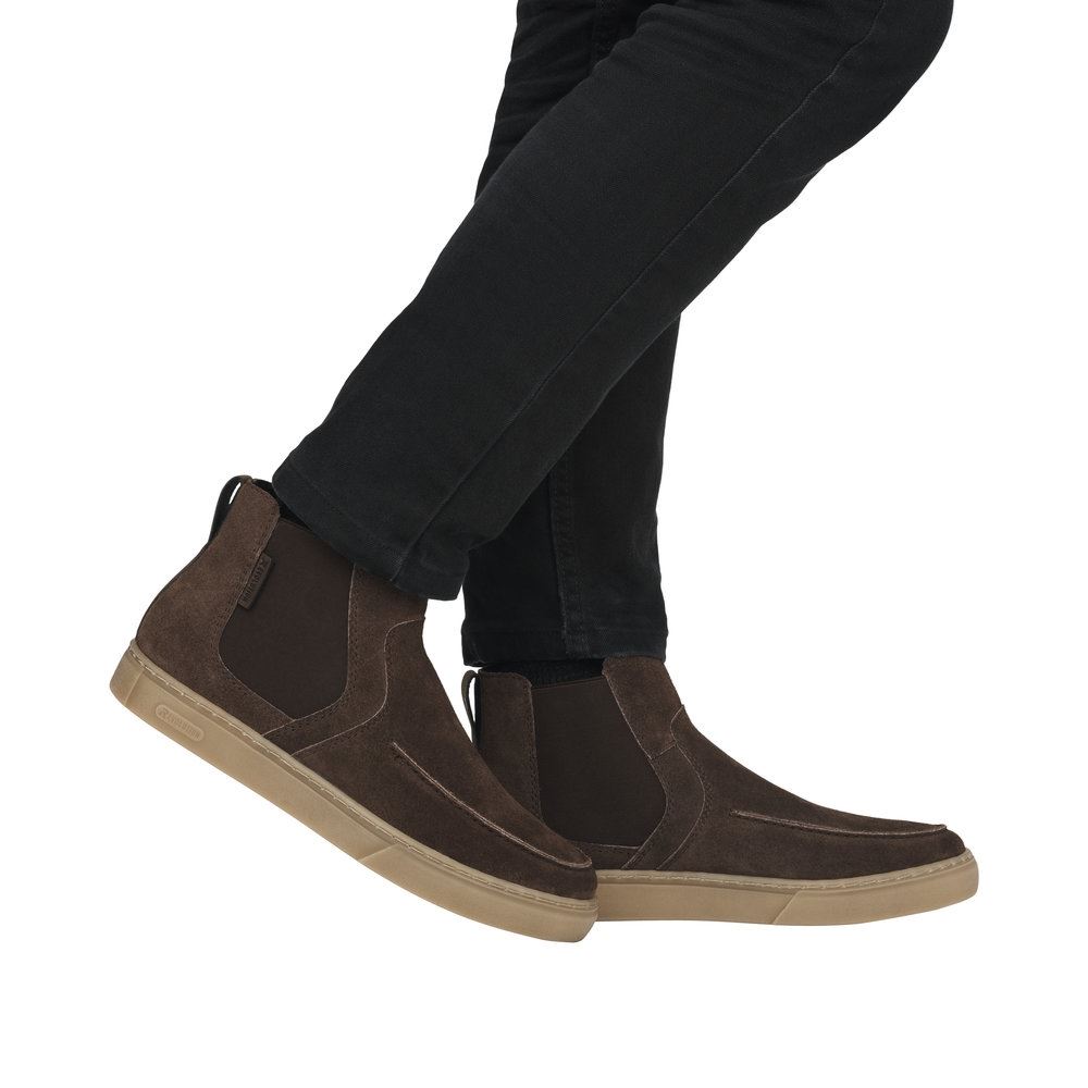 Rieker Evolution Herren Chelsea- Boots Rauleder Wechselfußbett braun S23 U0761-25 