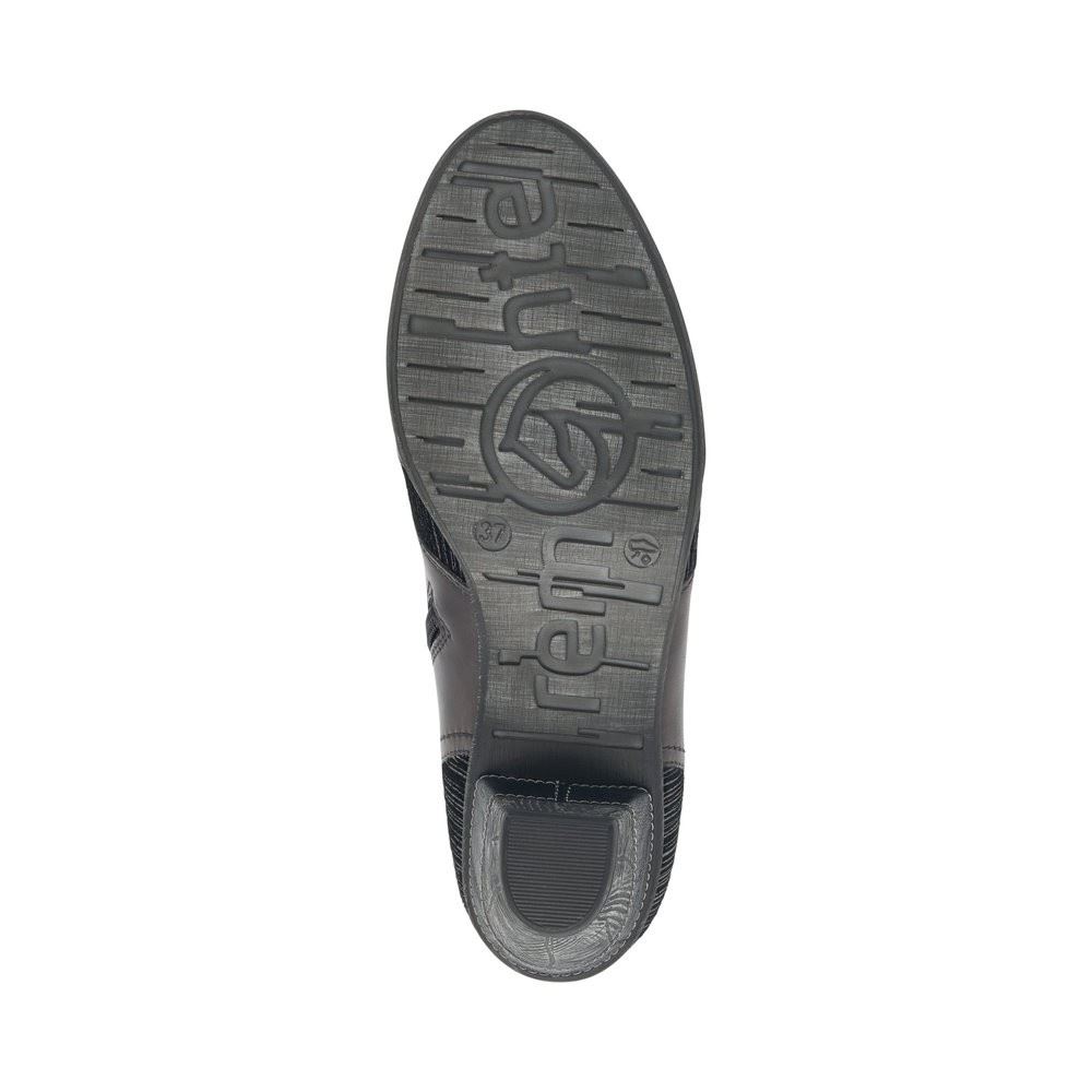 Remonte Stiefelette Schnürstiefel Leder schwarz Absatz D8789 