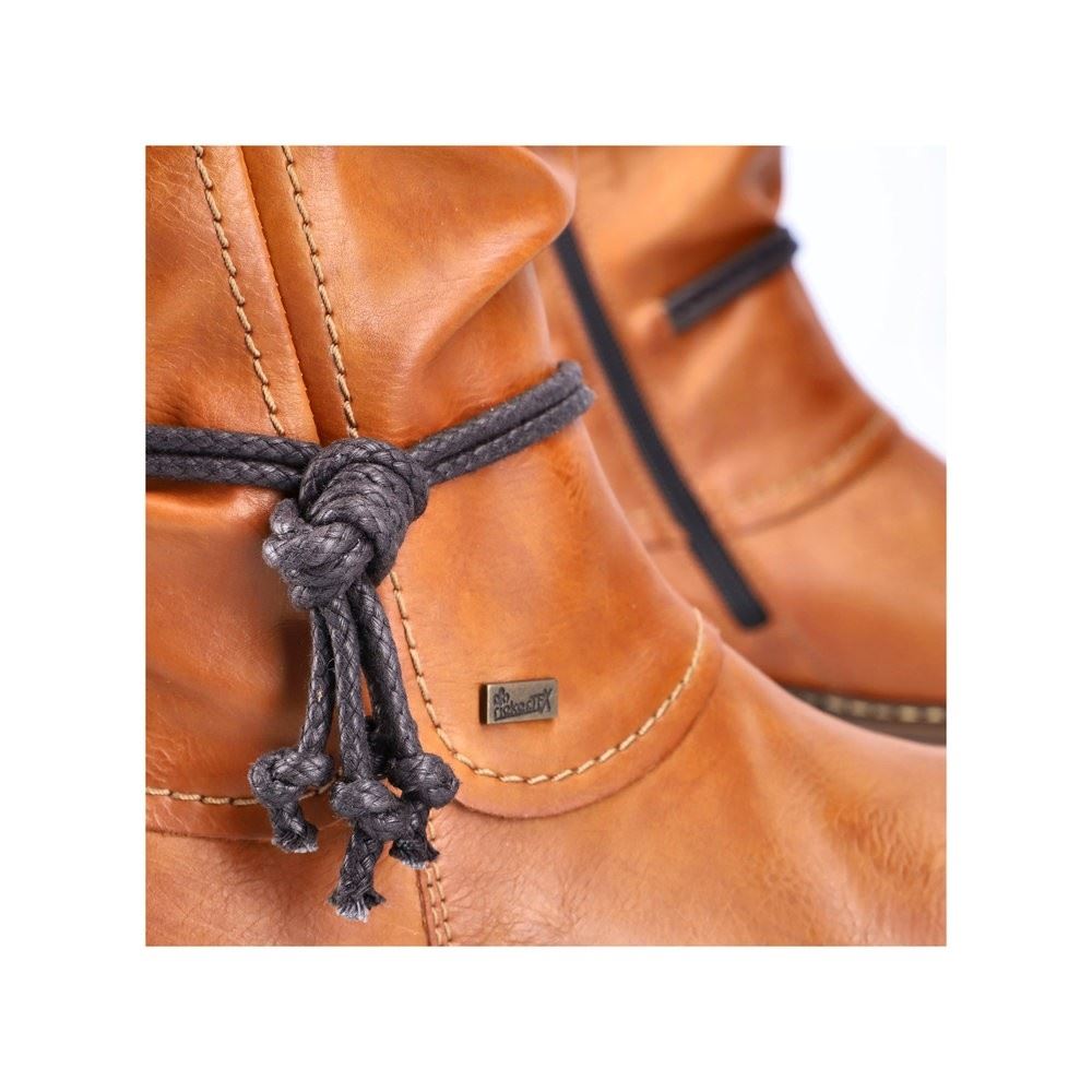 Rieker Antistress Damen Stiefel Langschaft TEX- Membran Warmfutter braun S22  Z4758-24 38 | cayenne/brandy | F