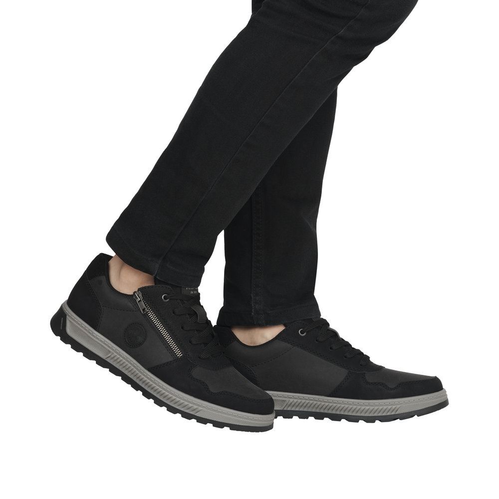 Rieker Antistress Herren Sneaker Schnürschuh Extraweite schwarz S23 37029-00 