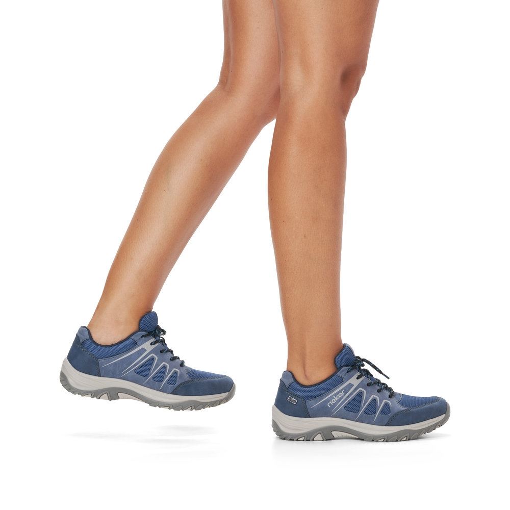 Rieker Antistress Damen Trekkingschuh Outdoorschuh TEX- Membran blau S13 M9601-14 