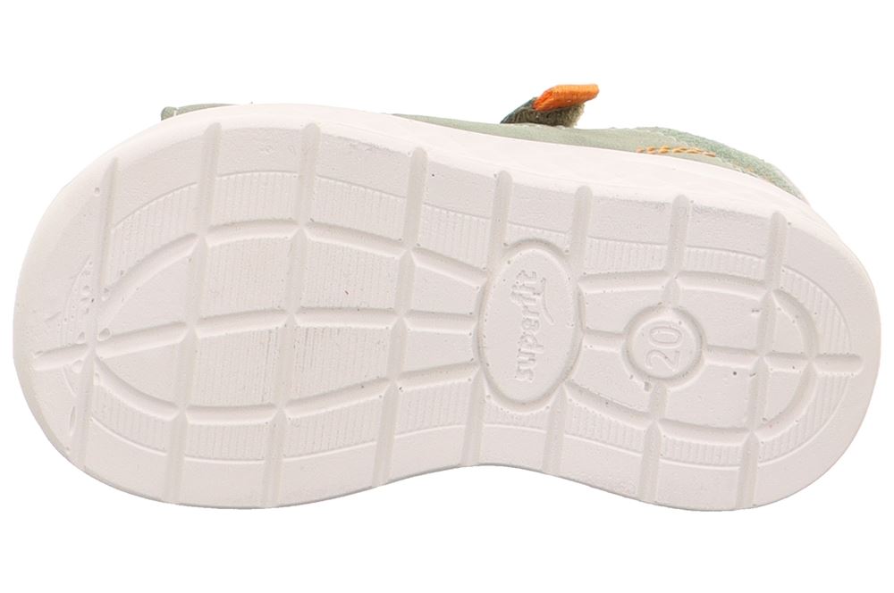 superfit LAGOON Sandale mit Klettverschluss hellgrün/orange S13  1-000510-7500 