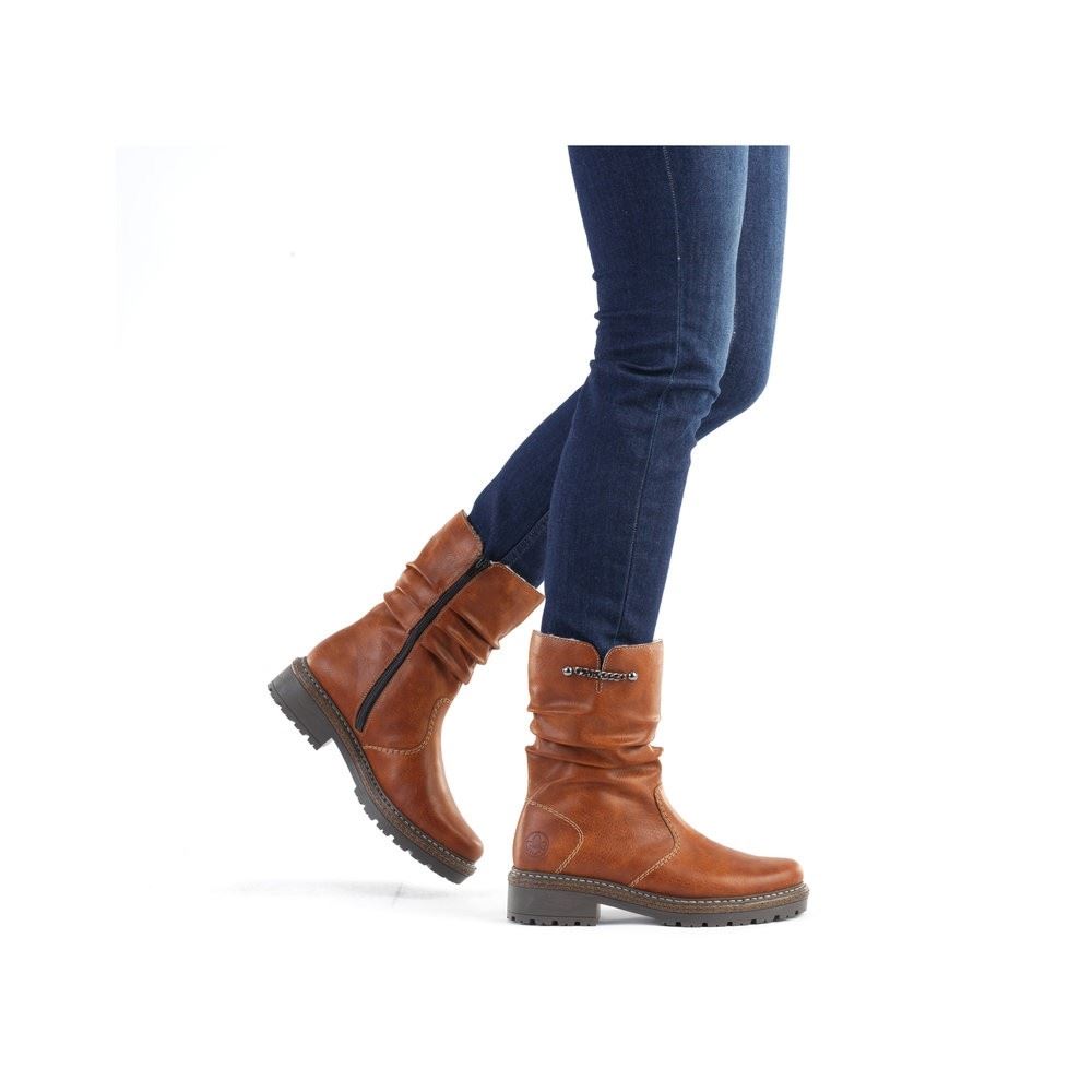 Rieker Antistress Damen Stiefelette braun S22 Z3482-24 38 | zimt | F