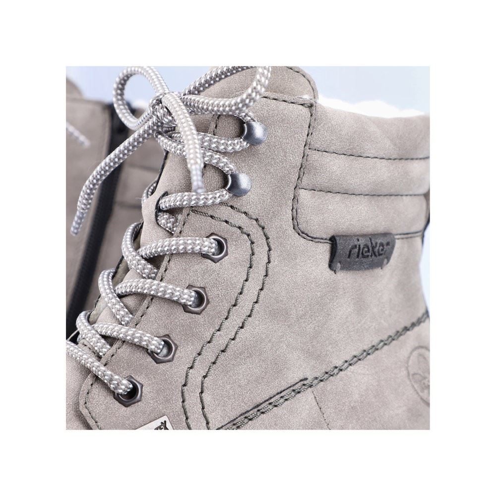 Rieker Antistress Damen Schnürboot Schnürstiefelette TEX- Membran Warmfutter grau S22 Y9125-40 