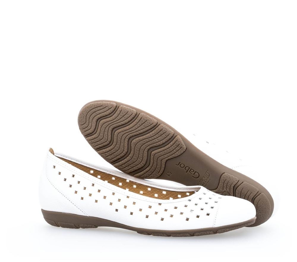 Gabor sportlicher Ballerina weiß S13 24.169.21 
