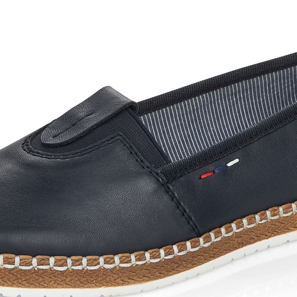 Rieker Antistress Damen Ballerina Slipper Leder blau S13 M2261-14 