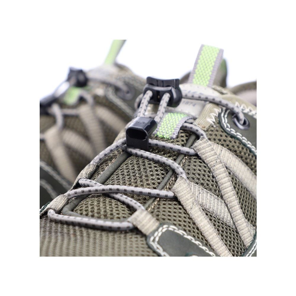 Rieker Antistress Herren Slipper Schlupfschuh Schnellschnürung Wechselfußbett grün S12 14555-54 46 | forest/vert/cem | H