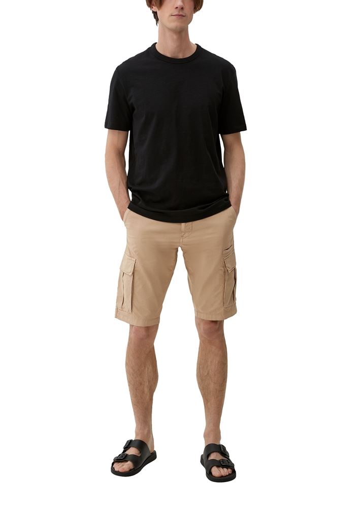 s.Oliver Herren Relaxed: Bermuda mit Cargotaschen blau, braun S13  2132921 
