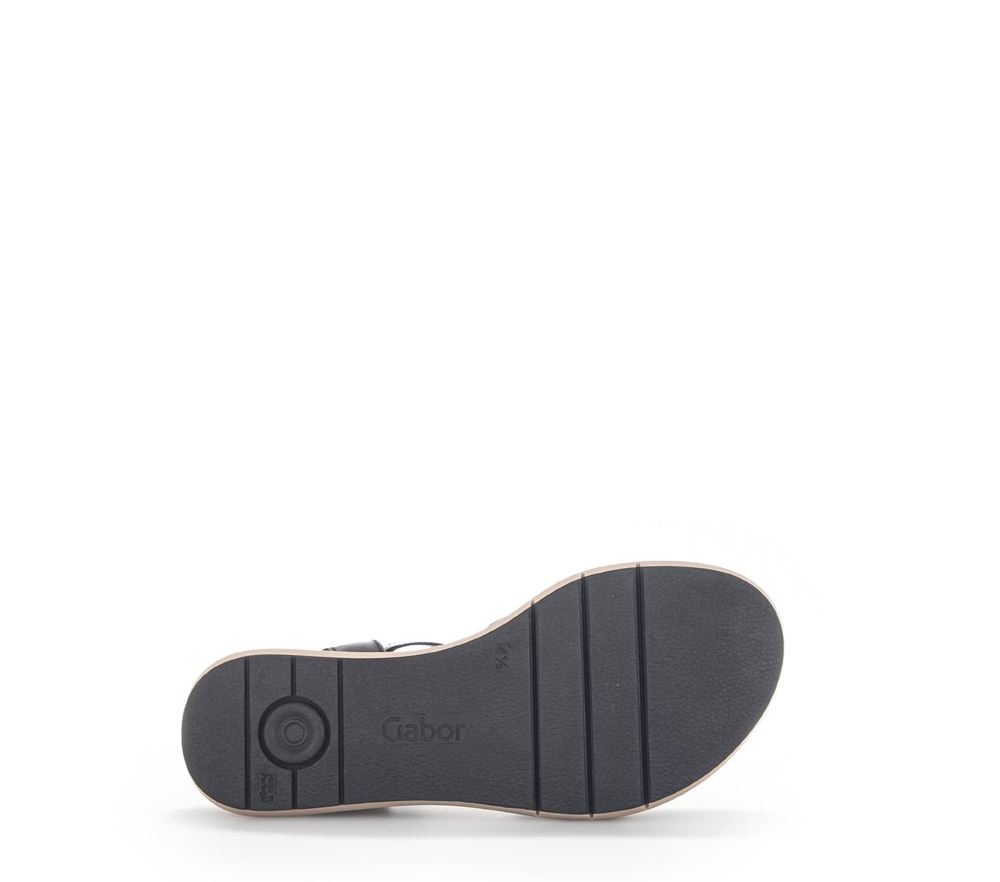Gabor Sandalette Keilabsatz schwarz S13  22.813.27 