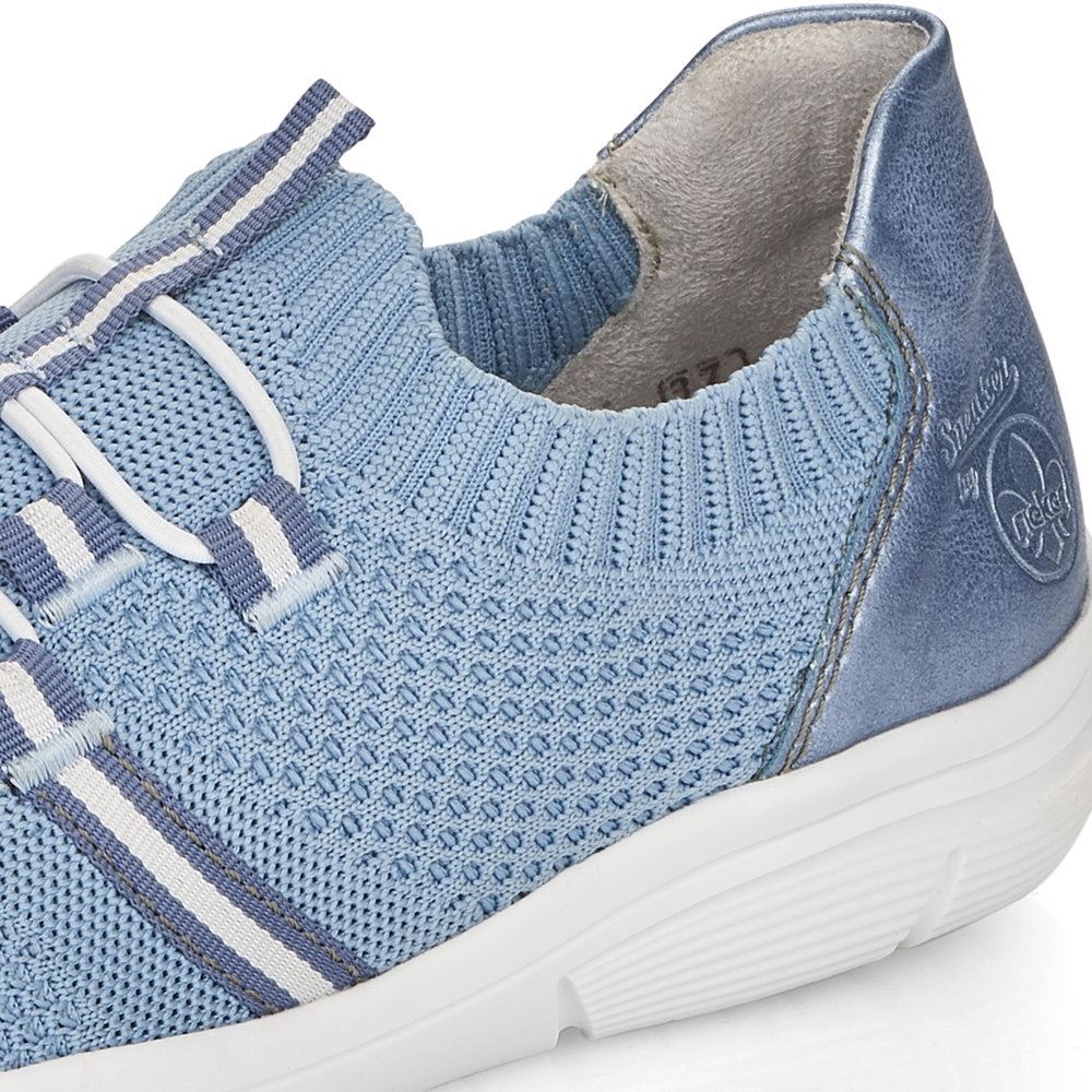 Rieker Antistress Damen Slipper Schlupfschuh sportlich Wechselfußbett blau S13 L7462-12 