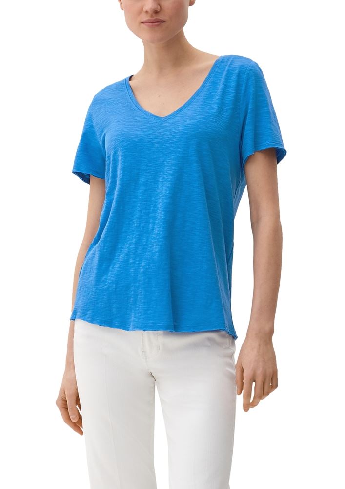 s.Oliver T-Shirt aus Viskosemix  weiss, blau, grün, pink, schwarz S13  2130696 