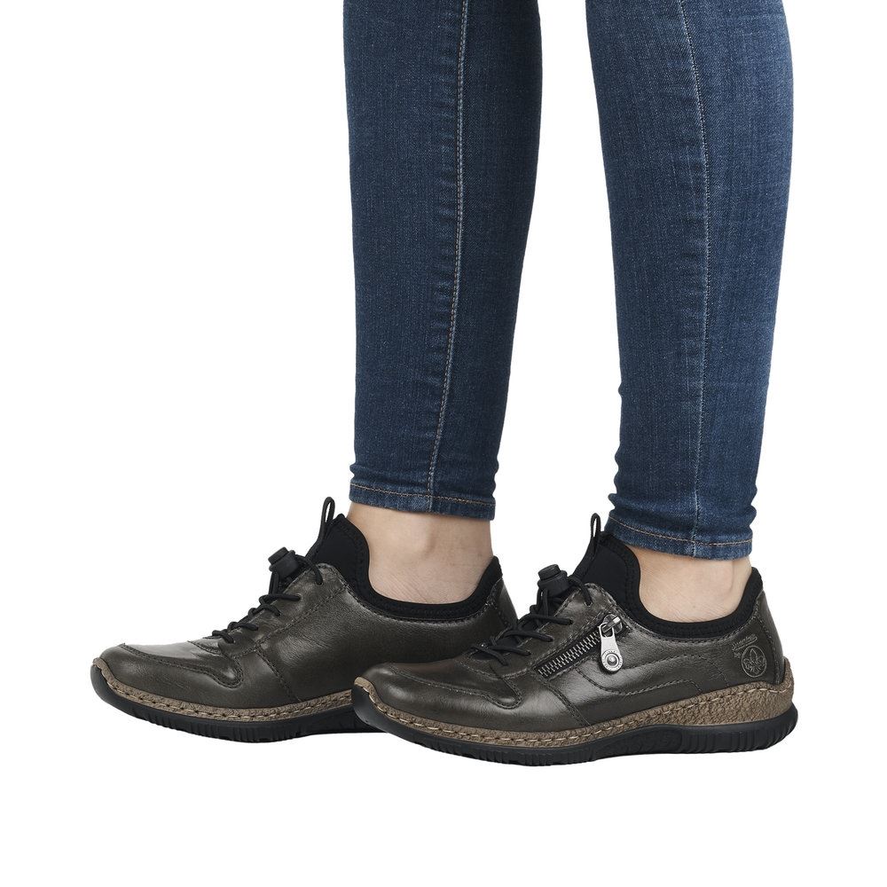 Rieker Antistress Damen Slipper Schlupfschuh grün S23 N32G2-54 